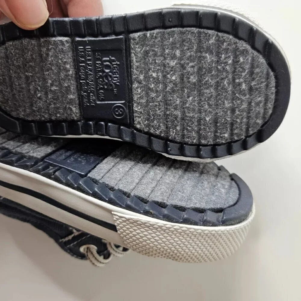 Teeny Toes Sneakers Baby / Toddler Baseball Side Zip Shoes 3